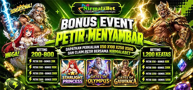 Bonus Event Petir Menyambar Nirmalabet